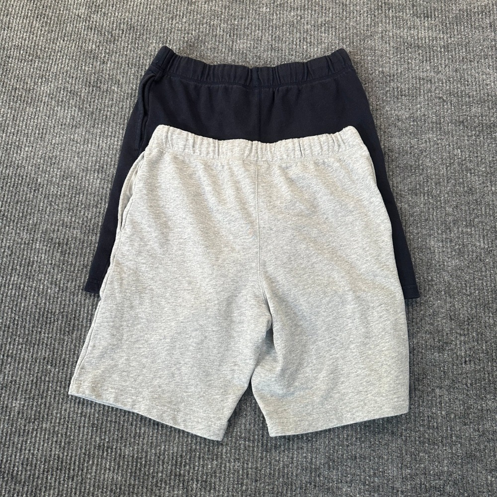 The Childrens Place Boys Fleece Shorts Size 16 XXL Husky Gray Navy 2 Pack Set - Picture 2 of 7